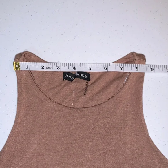 Naked Wardrobe Tan Cropped Tank - Picture 5 of 8